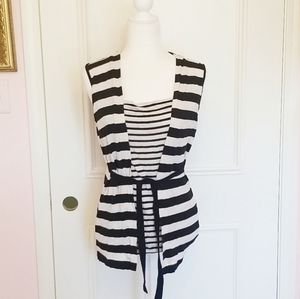 MARELLA B&W stripe tank